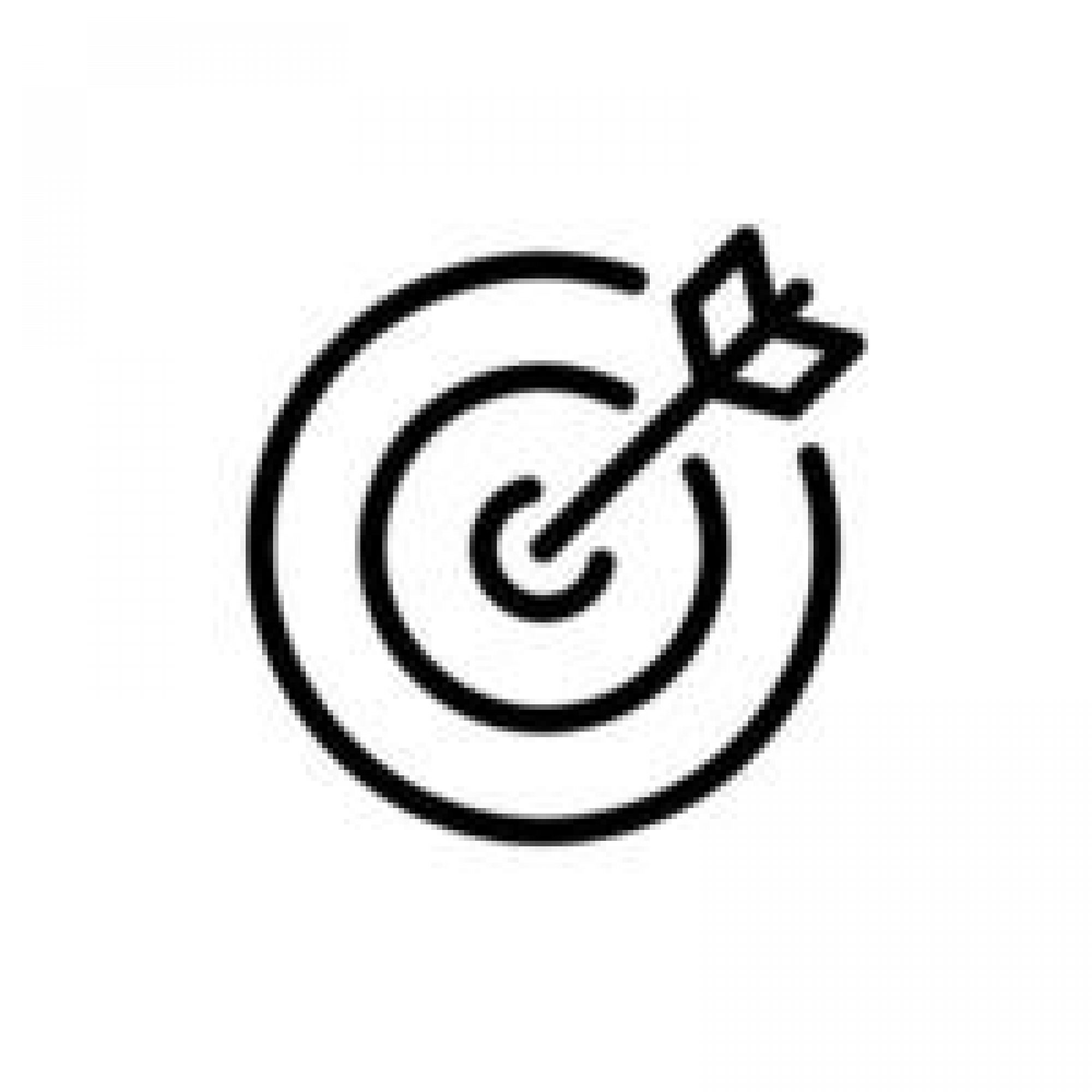 target-line-icon-outline-logo-illustration-linear-pictogram-isolated-on-white-vector